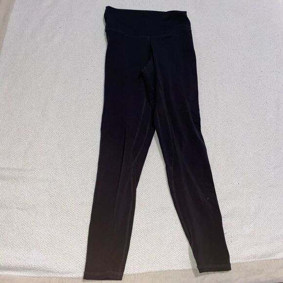 YUNOGA High Waist Seamless Tummy Control Yoga Gray Leggings | Sz XS - Picture 3 of 5